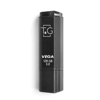 Флеш накопитель USB 128Gb Vega TG121, Black, USB 3.0 (TG121-128GB3BK) T&G (2000003501779)