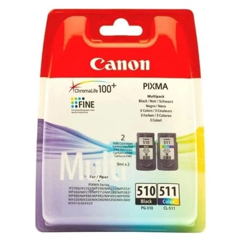 Комплект картриджей PG-510+CL-511, 9 мл + 9 мл (2970B010) Canon (2000003493715)