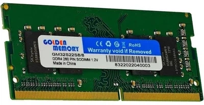 Память SO-DIMM, DDR4, 8Gb, 3200MHz Golden Memory (teh0028093)