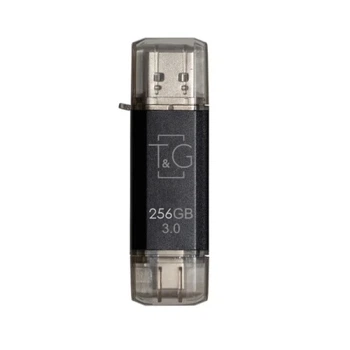 Флеш накопитель USB 256Gb Star TG009TC, Black, Type-C/USB 3.0 (TG009TC-256GBK3) T&G (teh0029078)