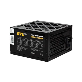 Блок питания 600 Вт, , Black, 120 мм GTL 000350178