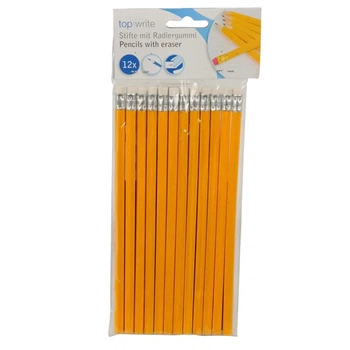 Карандаши Topwrite HB с ластиком 12 шт. (8711252508825)
