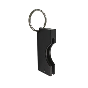 Захисний алюмінієвий чохол для ключа Yubikey 5/5C/Security Key NFC з брелком Чорний 1шт