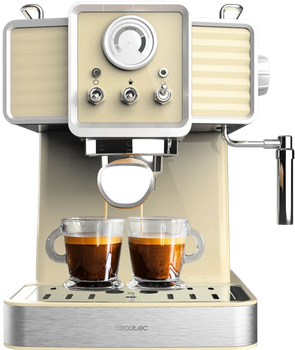 Кавоварка ріжкова Cecotec Power Espresso 20 Tradizionale Жовта (01629)