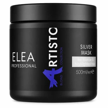 Маска с фиолетовыми пигментами против желтизны для блонда Elea Professional Artisto Silver Mask 250 мл