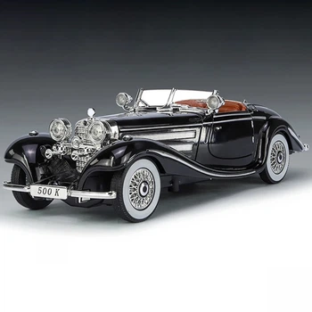 Металева модель Mercedes-Benz 500K Special Roadster ретро автомобіль інерційна машинка зі світлом і звуком