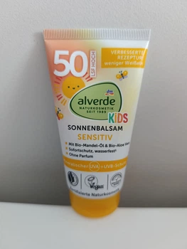 Дитячий сонцезахисний бальзам Alverde Kids Sensitive OF 50, 75 мл