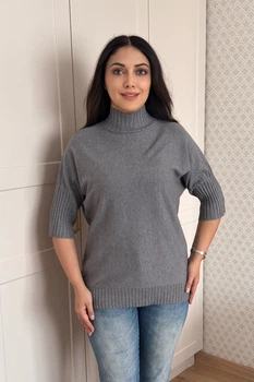 Светр INEDIT 10867 Grey ONE SIZE