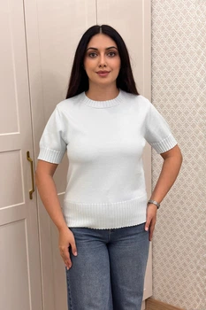 Светр INEDIT 10864 Light-Blue ONE SIZE