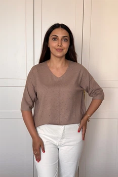 Светр INEDIT 10852 Beige ONE SIZE