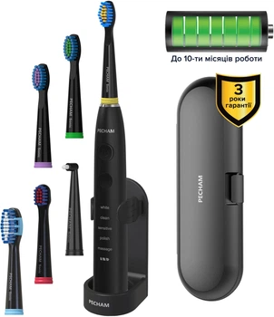 Електрична зубна щітка Pecham Travel PC-085 Black 325480