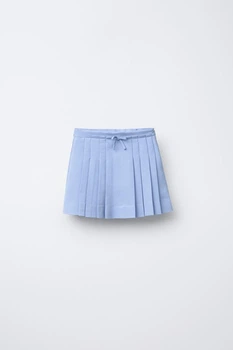 Спідничка для дівчинки Zara блакитний 156 віскоза в складку