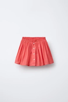 Спідничка для дівчинки Zara кораловий 148 бавовняна кльош