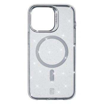 Чехол Cellularline Sparkle Mag для iPhone 15 Pro Transparent (SPARKMAGIPH15PROT)
