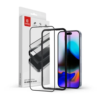 Захисне скло Crong Anti-Bacterial 3D Armour для iPhone 16 Pro Clear (5904310704939)