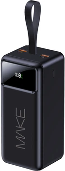 УМБ MAKE 50000 mAh 22.5W PD/QC 3.0/QC 4.0+ Black (MPB-502BK)