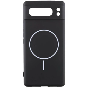 Чехол Silicone Cover Lakshmi Full Camera (AA) with Magnetic Fit для Google Pixel 8 Pro Черный / Black