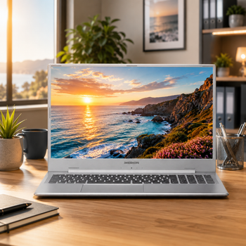 Ноутбук 17,3" Medion (Lenovo Group) Akoya P17609 | Intel Core i5-1135G7 | IPS (1920x1080) FullHD | RAM 16 ГБ | SSD 256 ГБ + HDD 1 ТБ | Nvidia GeForce MX450 | Металевий корпус | Win11 (5298) - Уцінка