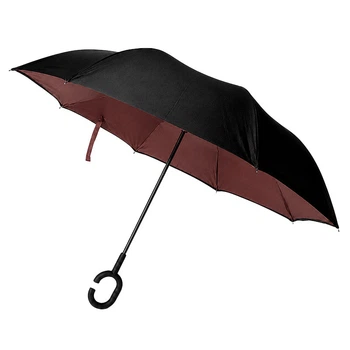 Зонт наоборот Up-Brella Шоколадный большой купол