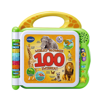 Zabawka interaktywna VTech Moje pierwsze 100 słów Zwierzęta PL EN (3417766095428)