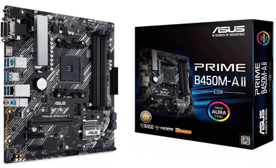 Материнская плата ASUS PRIME B450M-A II (sAM4, AMD B450, Micro ATX) (102215550)