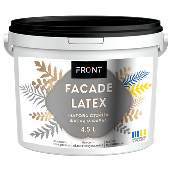 Фарба фасадна без розчинників FRONT Facadelatex (4,5 л / 6,6 кг)