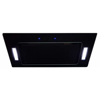 Встроенная черная кухонная вытяжка Luxor Stolz 60 LED 1450 куб.м. мощности. Тихая 39 дБ.