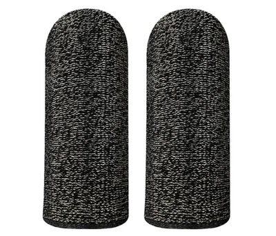 Ігрові напальчники для телефона HOCO GM4 Phantom mobile gaming finger sleeve сенсорні геймерські з вуглецевим волокном 2 шт Чорні