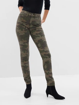 Джинсы Skinny женские GAP 533142839 25 Хаки (1160161378)