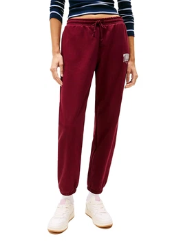 Спортивные штаны на флисе женские Tommy Hilfiger 756835569 XS Бордовые (1160449554)