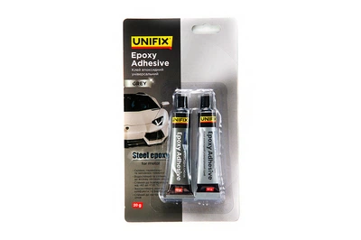 Клей эпоксидный для металла Unifix 20г тюбик серый (940027)