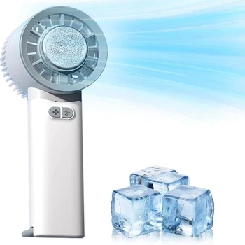 Вентилятор ANCREU Mini handheld fan Cool Wind white USB Type-C з функцією охолодження, 1800 mAh