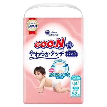 Трусики-подгузники Goo.N Plus 3(M) гипоаллергенные 6-12 кг 52 шт
