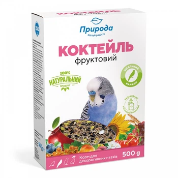Корм для хвилястих папуг Природа Коктейль Фруктовий 500 г