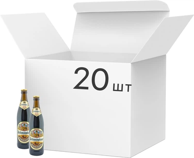 Упаковка пива Weihenstephaner Korbinian DoppelBock темное фильтрованное пастеризованное 7.4% 0.5 л x 20 шт (4105120724570)