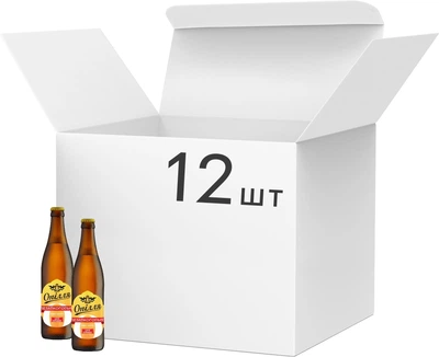 Упаковка пива Опілля светлое безалкогольное фильтрованное 0.5% 0.5 л x 12 шт (4820158671480)