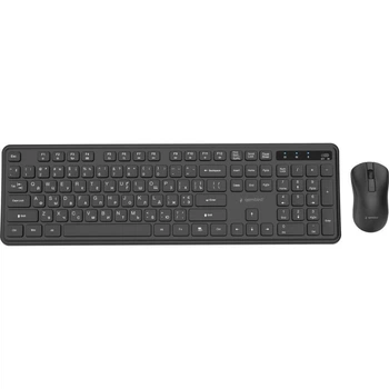 Комплект (клавиатура, мышь) Gembird KBS-WPS-01-CYRL Black