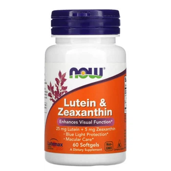 Лютеин NOW FOODS Lutein & Zeaxanthin 60 капсул