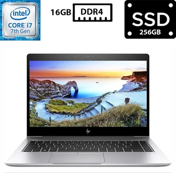 Ноутбук Hewlett Packard EliteBook 840 G5 14” IPS 1920x1080 Core i7-7500U 2.70GHz 16GB DDR4 SSD 256GB UHD Graphics 620 Камера (H840G5R16S256A1) Б/У