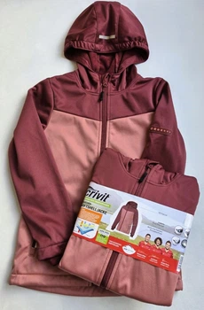 Дитяча куртка софтшел на флісі CRIVIT 122-128 см Softshell водонепроникна для дівчаток 114240