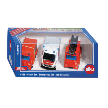 Zestaw metalowych modeli samochodów Siku Fire Emergency (4006874063260)