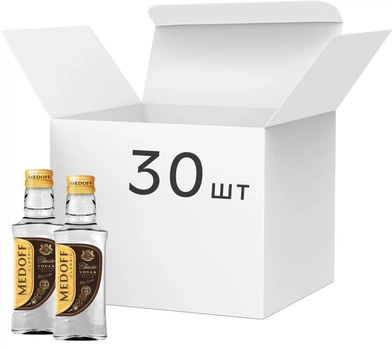 Упаковка горілки Medoff Classic Експортна 0.1 л 40% х 30 шт (4820201995068)