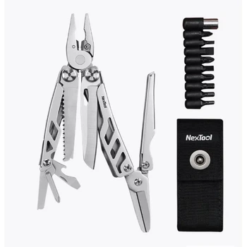 Мультитул NexTool Flagship Pro (Max) 14 функцій нержавіюча сталь 109,3х38,9х22 мм сірий