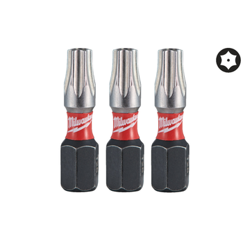 Бита SHOCKWAVE MILWAUKEE, TX BO25, 25мм, (3шт)