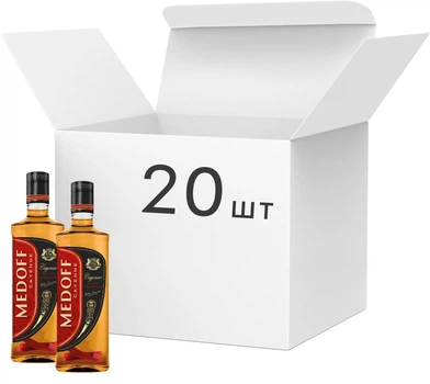 Упаковка настоянки Medoff Cayenne Експортна 0.5 л 40% х 20 шт (4820201993859)