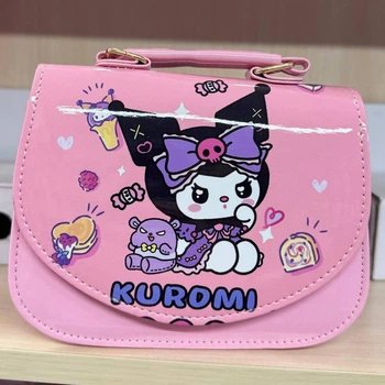 Сумка дитяча для дівчинки через плече Kuromi 17×13×6 см рожева
