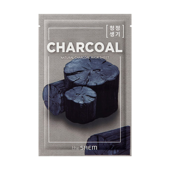Тканевая маска The Saem Natural Charcoal Mask Sheet очищающая с древесным углем 21 мл