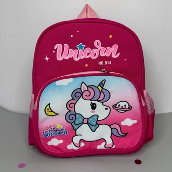 Рюкзак детский для девочки с принтом Unicorn (Единорог)