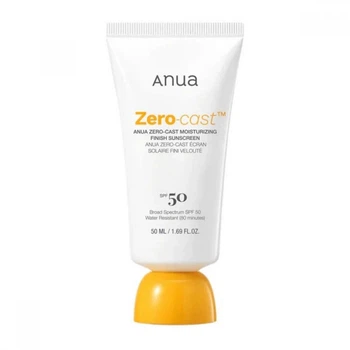 ANUA Zero-cast Moisturizing Finish Sunscreen SPF50+ PA++++ Зволожувальний сонцезахисний крем
