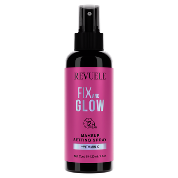 Revuele Makeup Setting spray Fix & Glow + Vitamin C спрей для фіксації макіяжу 120 мл